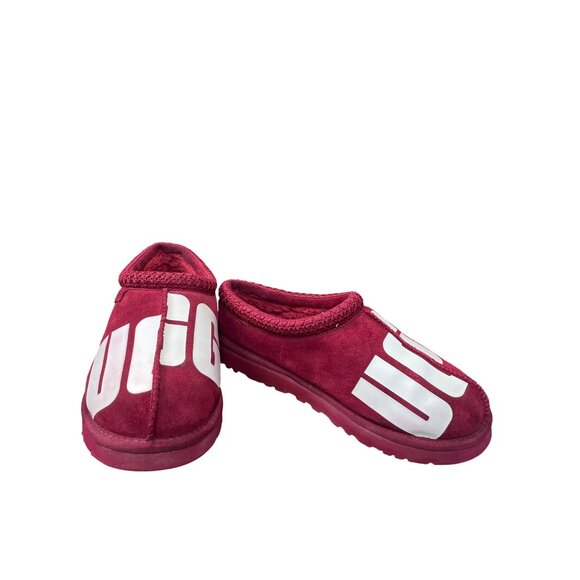 UGG Womens Red Tasman Chopd Suede Slip-On Mules Size 9 SKU 9024 - Picture 1 of 13